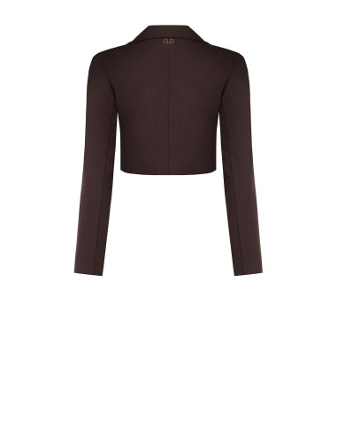 Veste blazer courte en polyviscose avec fermeture asymétrique Rinascimento