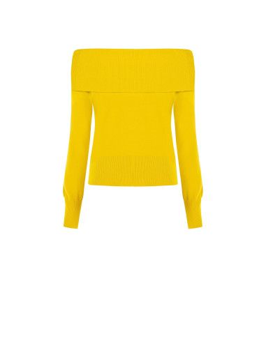 Pull à épaules dénudées avec logo RR brodé Rinascimento