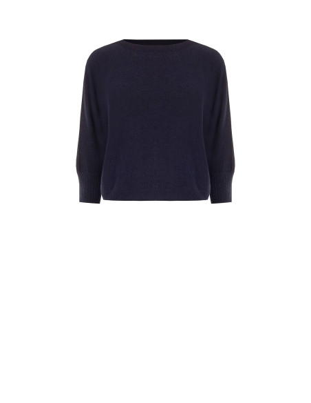 Pull oversize en viscose mélangée à encolure bateau Rinascimento