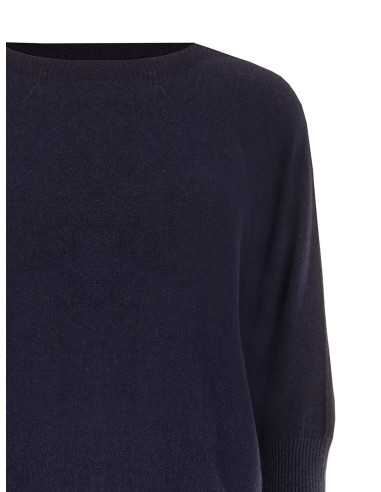 Pull oversize en viscose mélangée à encolure bateau Rinascimento