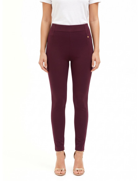 Pantalon skinny en viscose mélangée Rinascimento