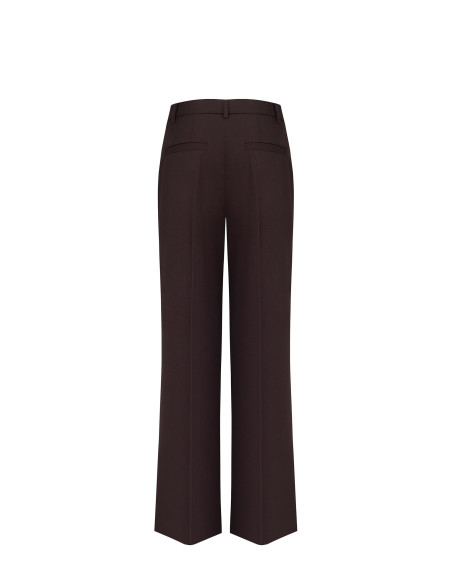 Pantalon palazzo en polyviscose avec pli sur le devant Rinascimento