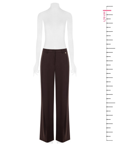Pantalon palazzo en polyviscose avec pli sur le devant Rinascimento