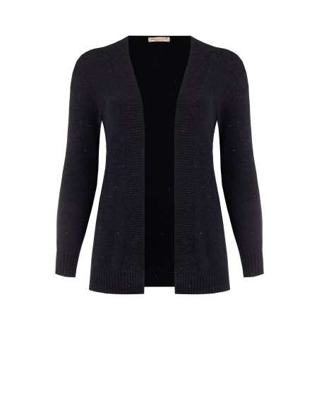 Curvy openvallend vest met micro-pailletten Rinascimento Curvy