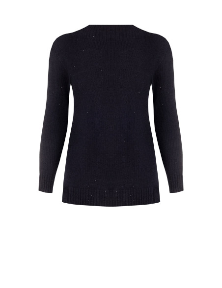 Gilet ouvert grande taille à micro-paillettes Rinascimento Curvy