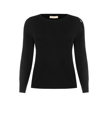 Pull grande taille cintré avec détail en crochet sur l’épaule Rinascimento Curvy