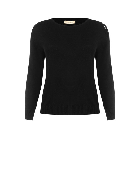 Pull grande taille cintré avec détail en crochet sur l’épaule Rinascimento Curvy
