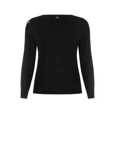 Pull grande taille cintré avec détail en crochet sur l’épaule Rinascimento Curvy