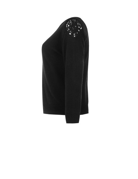 Pull grande taille cintré avec détail en crochet sur l’épaule Rinascimento Curvy