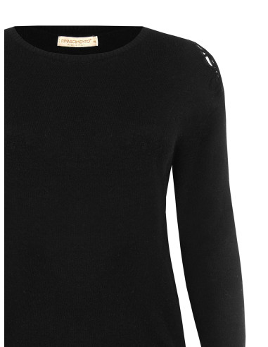 Pull grande taille cintré avec détail en crochet sur l’épaule Rinascimento Curvy