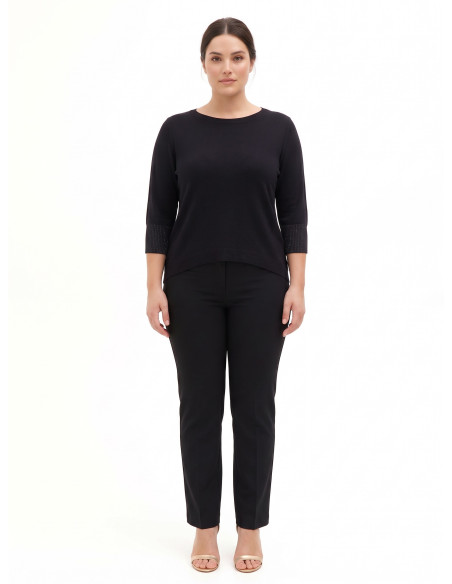 Pull ajusté grande taille avec lurex aux poignets Rinascimento Curvy
