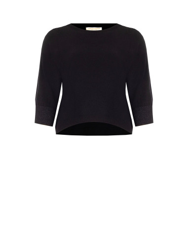Aansluitende curvytrui met lurex in de manchetten Rinascimento Curvy