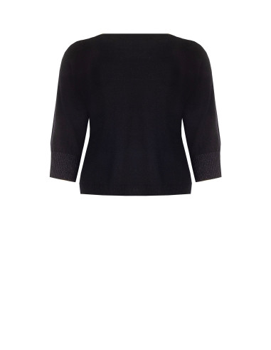 Aansluitende curvytrui met lurex in de manchetten Rinascimento Curvy