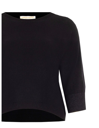 Pull ajusté grande taille avec lurex aux poignets Rinascimento Curvy