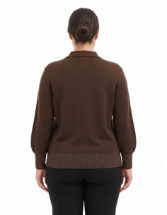 Pull curvy style polo à manches ballon Rinascimento Curvy 2