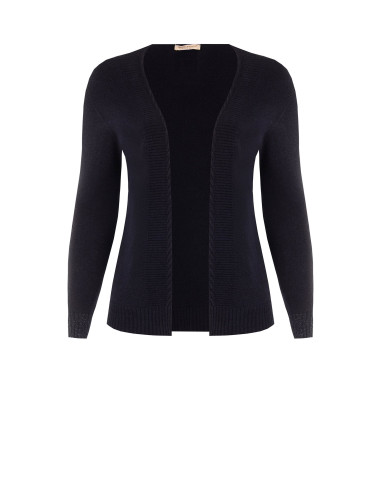 Curvy open vest met lurex in de manchetten Rinascimento Curvy