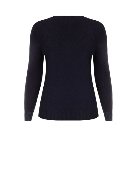 Cardigan grande taille ouvert en maille avec lurex aux poignets Rinascimento Curvy