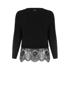 Pull curvy court avec bas en dentelle florale Rinascimento Curvy 2