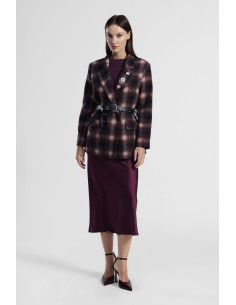Effen A-lijn midi-rok met normale taille Dixie