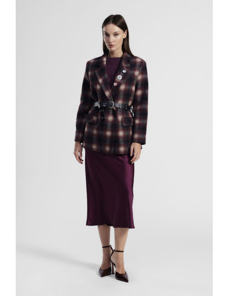 Effen A-lijn midi-rok met normale taille Dixie
