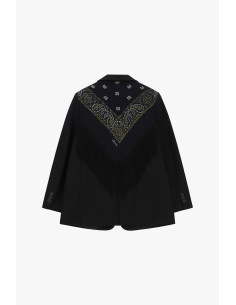 Blazer avec imprimé bandana rétro et franges décoratives Dixie 2