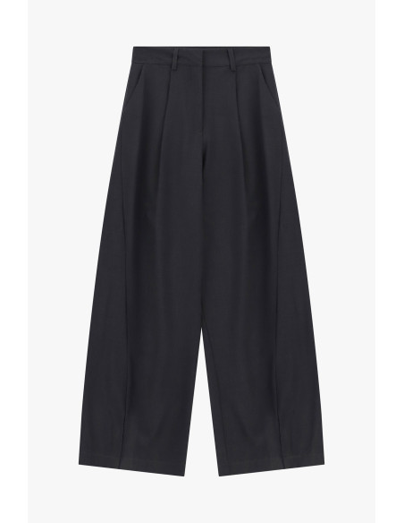 Pantalon palazzo cropped avec plis sur le devant Dixie