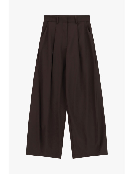 Pantalon palazzo cropped avec plis sur le devant Dixie