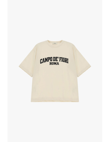 T-shirt met korte mouwen en Campo Fiori-print Dixie