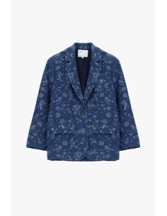 Blazer à motif floral avec poches frontales Please 2
