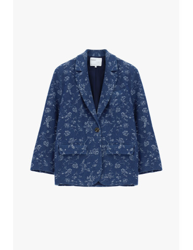 Blazer à motif floral avec poches frontales Please