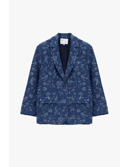 Blazer à motif floral avec poches frontales Please