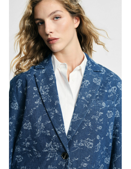 Blazer à motif floral avec poches frontales Please