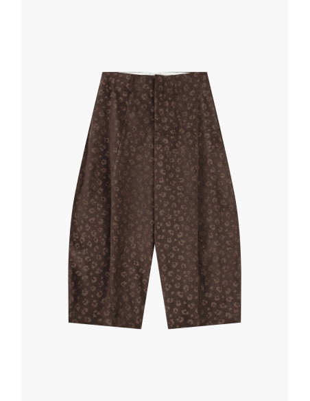 Jacquard palazzobroek met hoge taille Please
