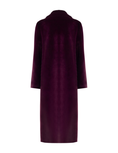 Manteau long réversible en similimouton avec maxi-poches Rinascimento