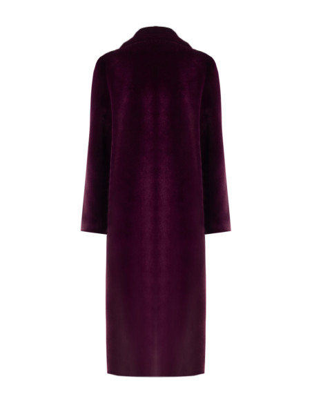 Manteau long réversible en similimouton avec maxi-poches Rinascimento