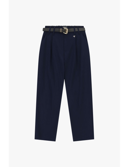 Dixie pantalon op maat met hoge taille en riem