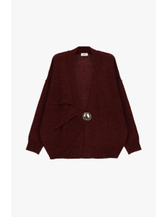 Cardigan Dixie avec maxi-bouton et épaules tombantes 2