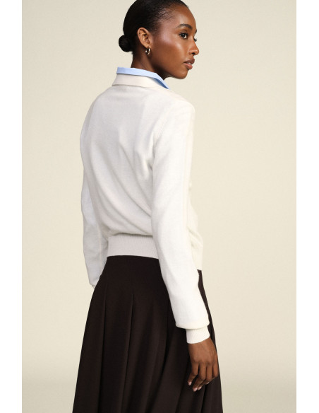 Pull à col montant et fermeture boutonnée Dixie