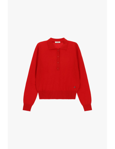 Pull à col montant et fermeture boutonnée Dixie