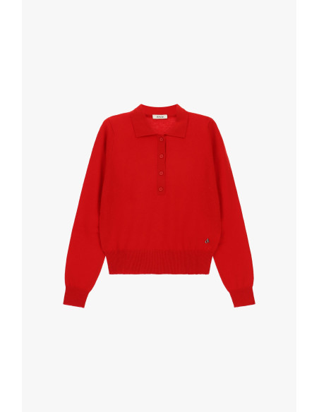 Pull à col montant et fermeture boutonnée Dixie