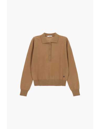 Pull à col montant et fermeture boutonnée Dixie