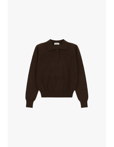 Pull à col montant et fermeture boutonnée Dixie