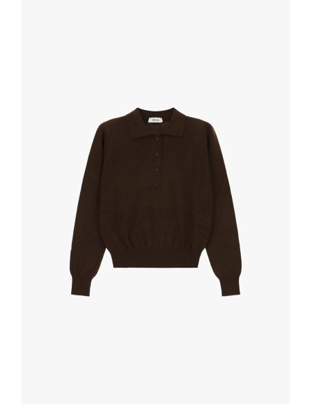 Pull à col montant et fermeture boutonnée Dixie