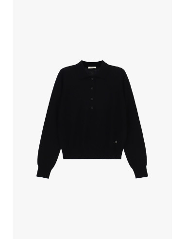 Pull à col montant et fermeture boutonnée Dixie