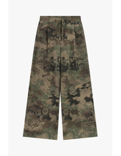 Pantalon palazzo fantaisie à motif paisley, taille avec cordon de serrage Dixie 2