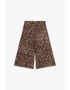 Pantalon palazzo à motif floral fantaisie taille haute Dixie 2