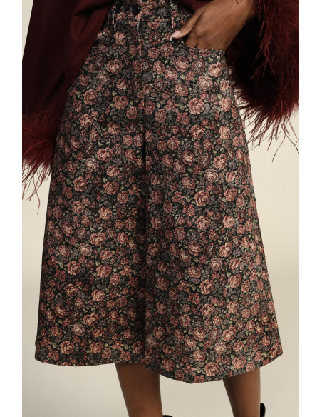 Dixie Palazzo-broek met bloemenprint en hoge taille