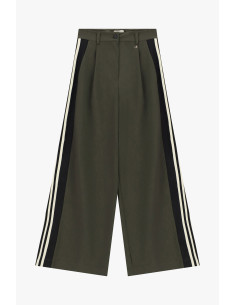 Dixie Palazzo-broek met hoge taille en zijbanden