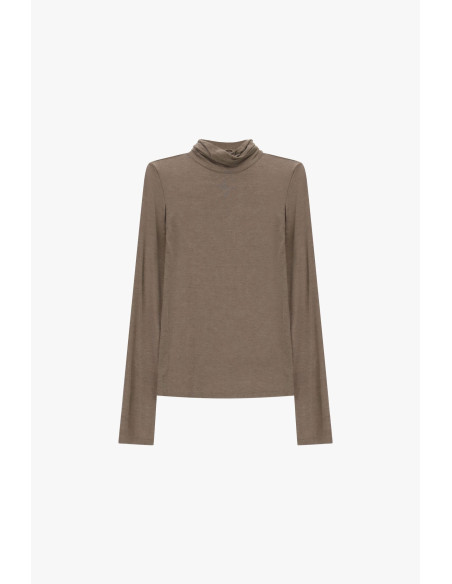 T-shirt met lange mouwen en zachte halslijn alstublieft