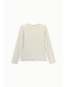 Minimal T-shirt met lange mouwen en ronde hals Please 2